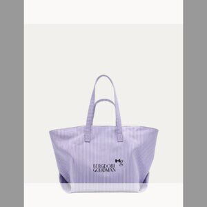 HOMMEGIRLS x BG Stripe Twill Bonded Tote Bag (ORIG.$490)